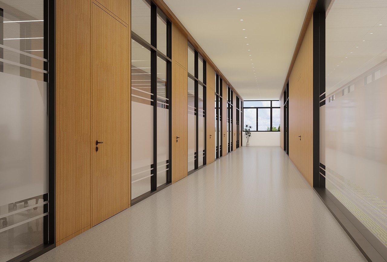 New scene update(Office Building – Corridor)