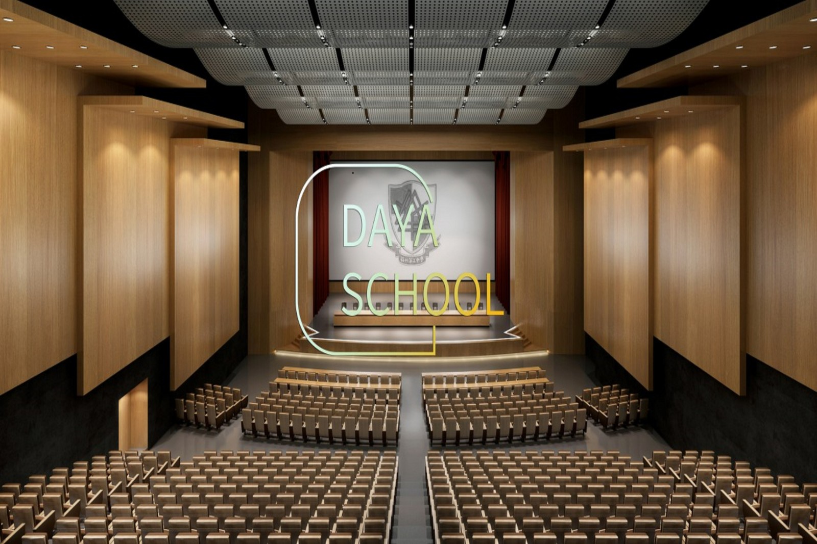 Graceful Acoustic Decorated School——iMicro®Mountain, Peak Sound Absorber System